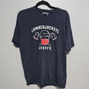 Navy Bluejackets / Lumberjackets Hockey Xl Tee
